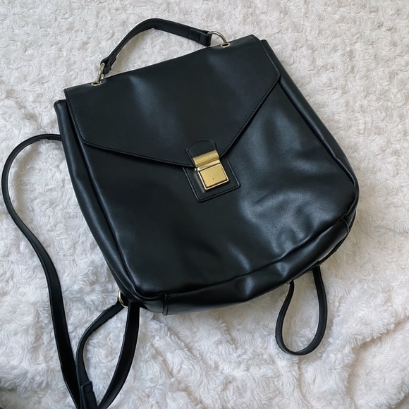 brandy melville leather backpack